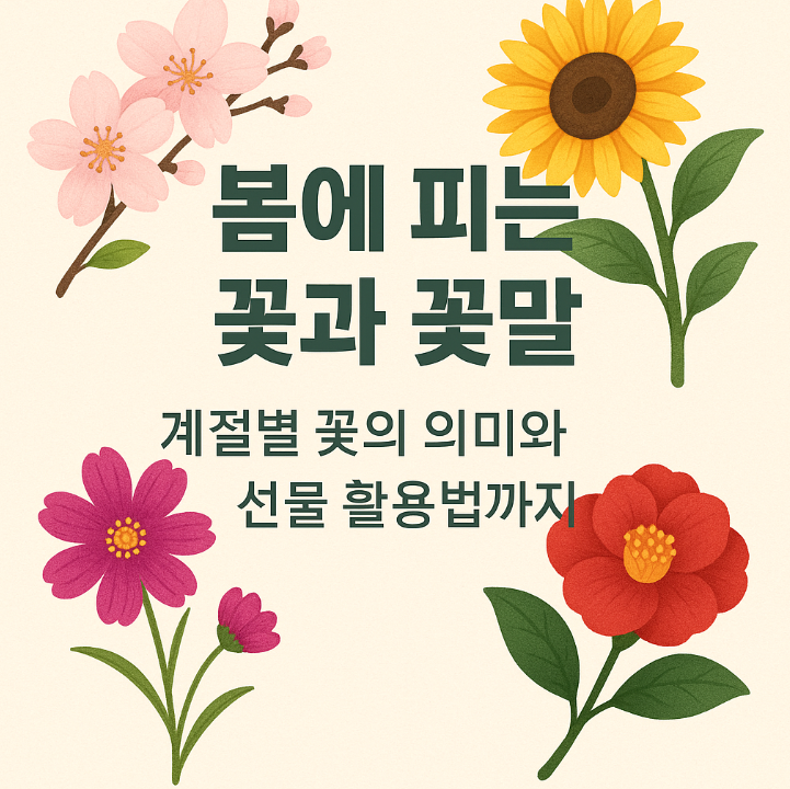 봄에 피는 꽃과 꽃말