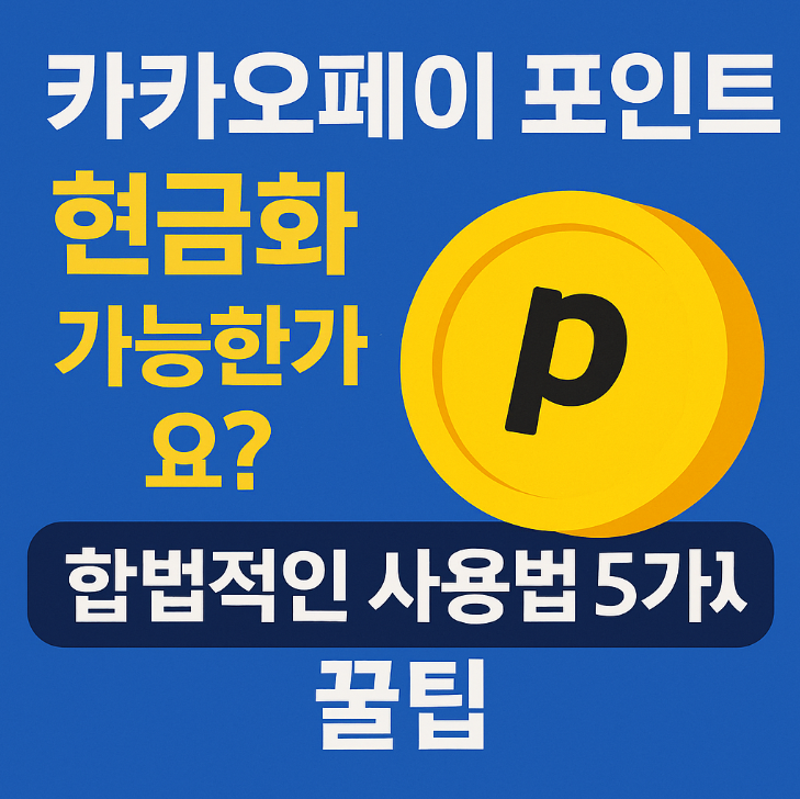 카카오페이 포인트 현금화