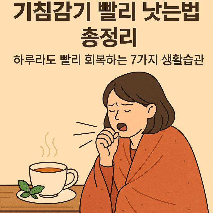 기침감기 빨리 낫는법 총정리｜하루라도 빨리 회복하는 7가지 생활습관