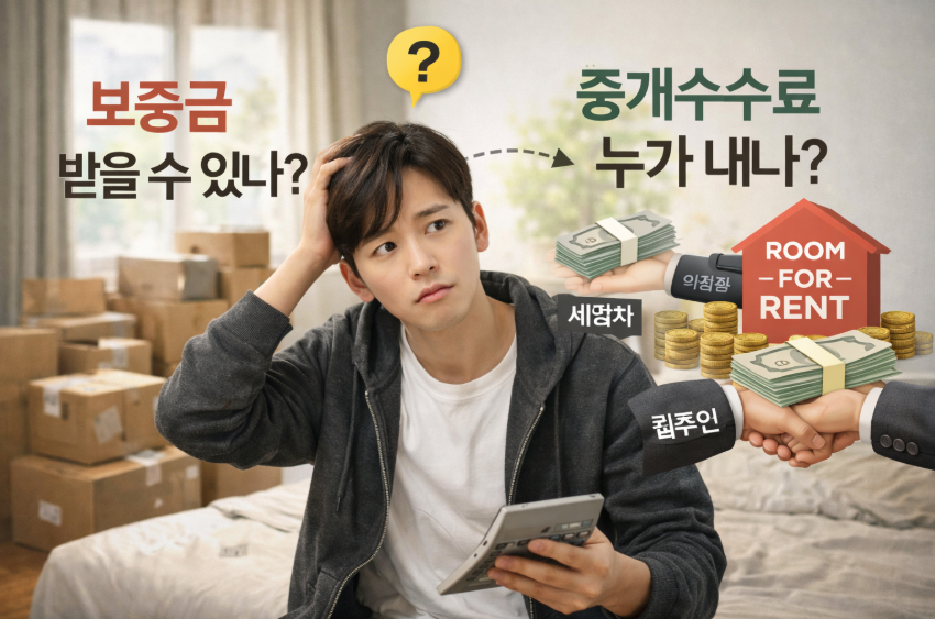 월세 계약 파기하면 부동산 수수료 누가 낼까｜보증금 정리