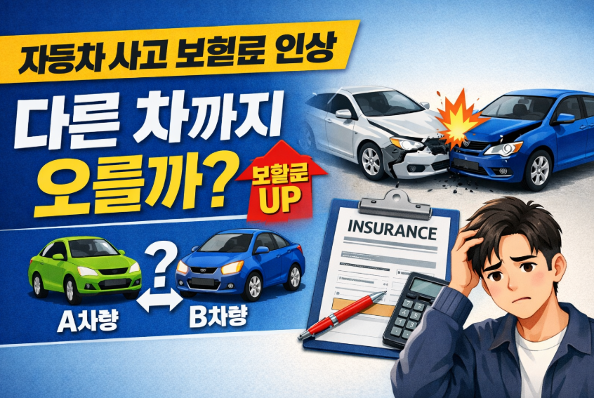 자동차 사고 보험료 인상, 다른 차까지 영향 있을까