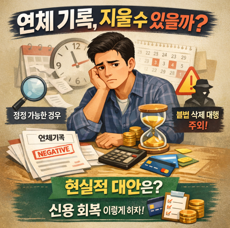 연체 기록 삭제 가능할까 현실적으로 가능한 경우는