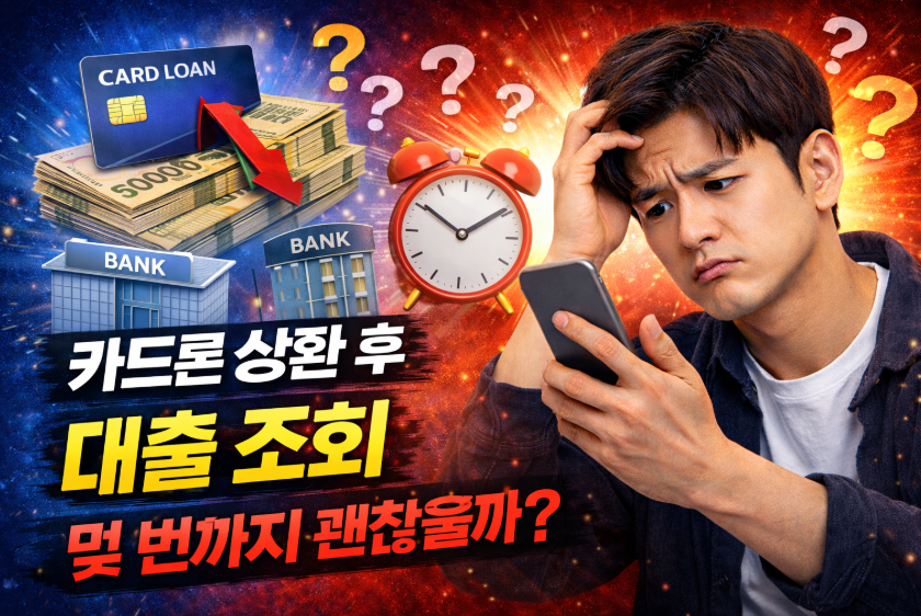 카드론 상환 후 대출 조회, 몇 번까지 괜찮을까