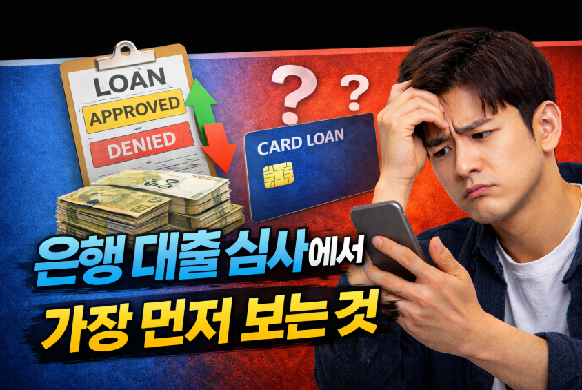 카드론 상환 후 은행 대출 심사에서 가장 먼저 보는 것
