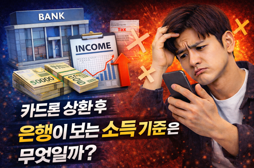 카드론 상환 후 은행이 보는 소득 기준은 무엇일까