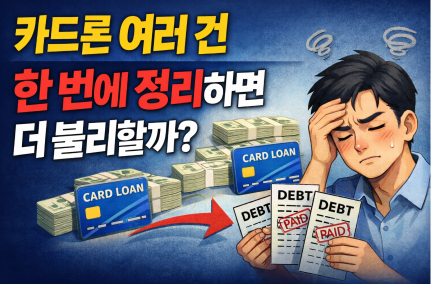 카드론 여러 건 한 번에 정리하면 더 불리할까