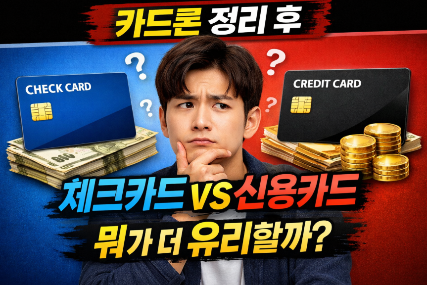 카드론 정리 후 체크카드만 쓰는 게 더 유리할까