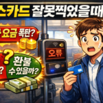 버스카드 잘못찍었을때 대처법 총정리 (환불 가능 여부 + 상황별 해결법)