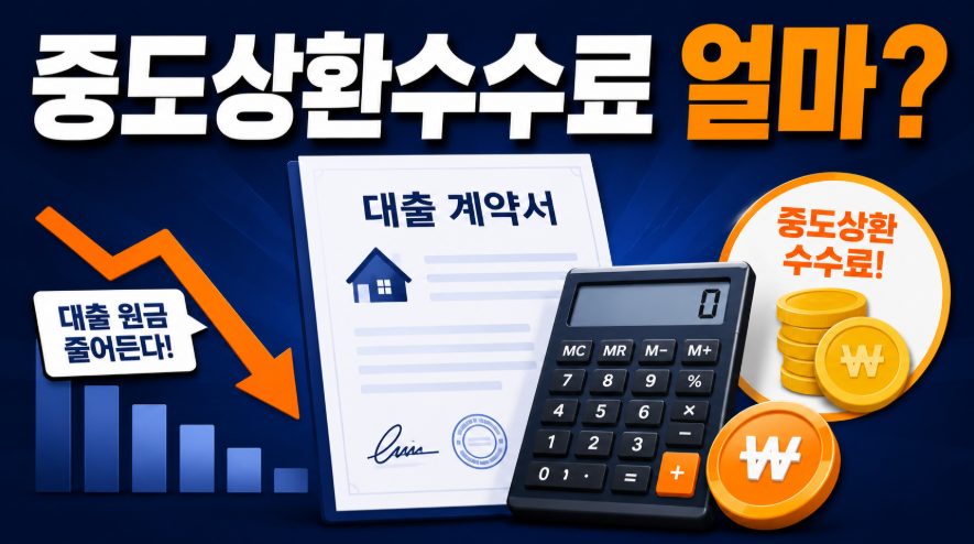 중도상환수수료 계산법과 면제 조건, 대출 갈아타기 전 손해 안 보는 확인법