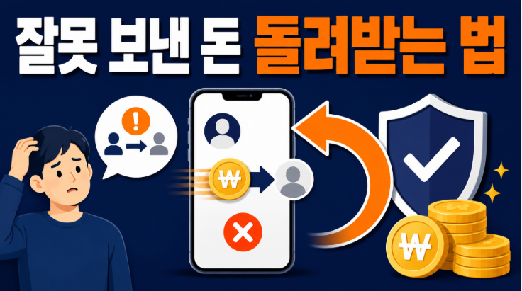 착오송금 반환지원 신청 방법, 1억원 한도 1년 기한 비용 확인