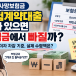 보험계약대출 남아 있으면 사망보험금에서 빠질까 원금 이자 차감 기준