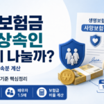 사망보험금 법정상속인이 여러 명이면 어떻게 나눌까 배우자 자녀 상속분 계산