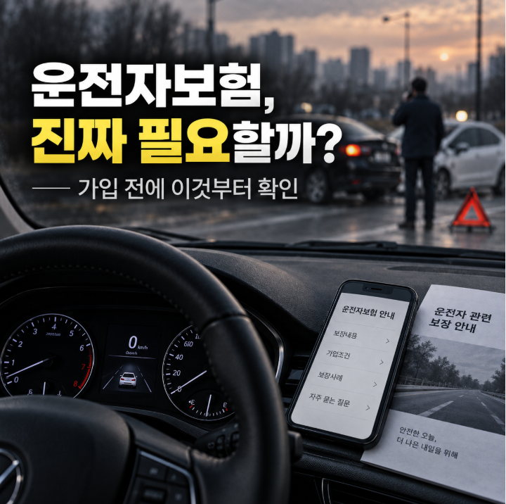 삼성화제 운전자보험 가입 전 지급조건 모르면 손해